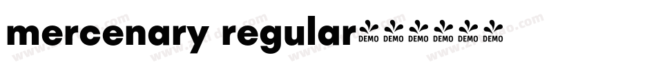 mercenary regular字体转换